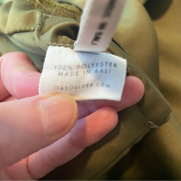 Isa Boulder Green bra top lace tie small boho cocktail resort quiet luxury vacay - Picture 7 of 8